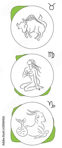 Zodiac signs - the earth elements