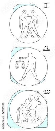 Zodiac signs - the air elements