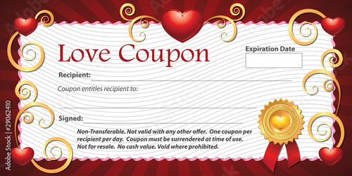 Blank Love Coupon