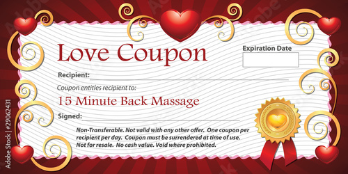 Love Coupon Back Massage