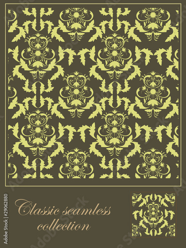 Decorative seamless classic background.