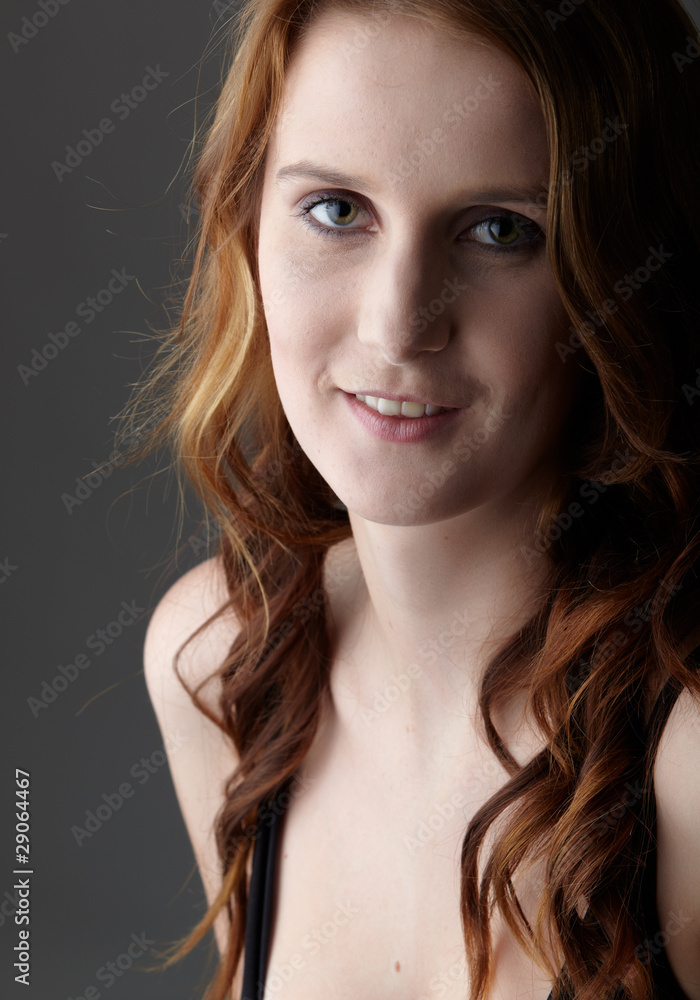 Naklejka premium Adult redhead woman