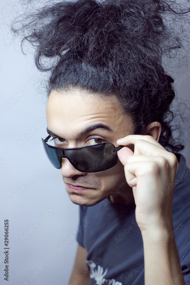 casual young boy with glasses casual young boy with glasses