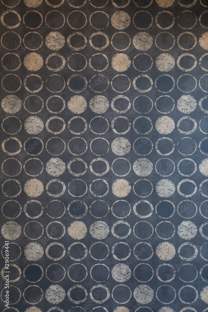 Wall decorated with geometric design wallpaper Wall decorated with geometric design wallpaper