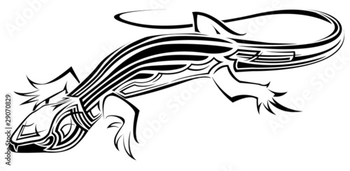 tribal lizard