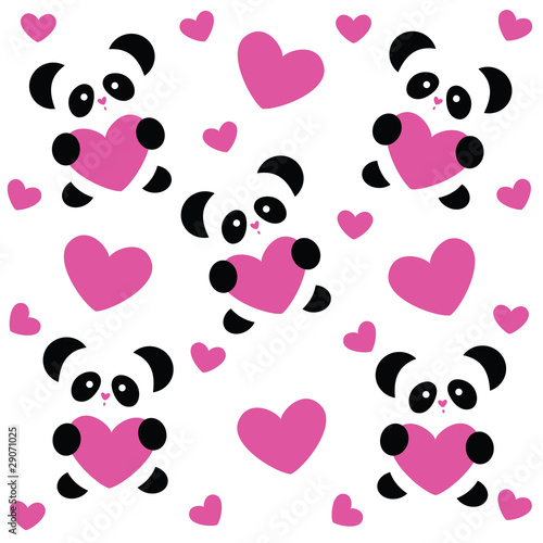 pattern-love-panda