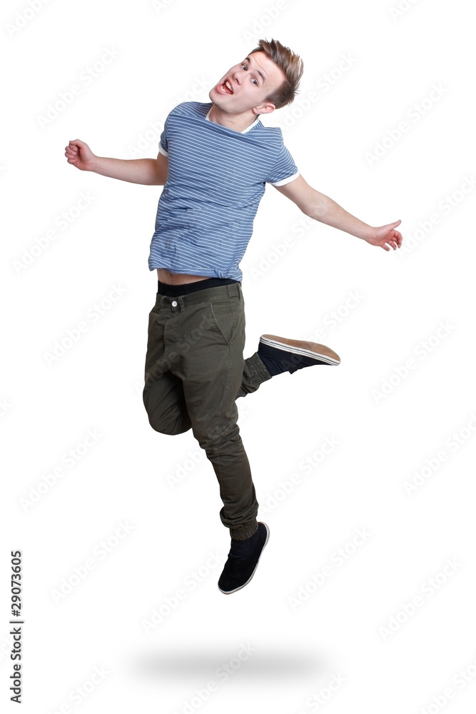 Guy jumping