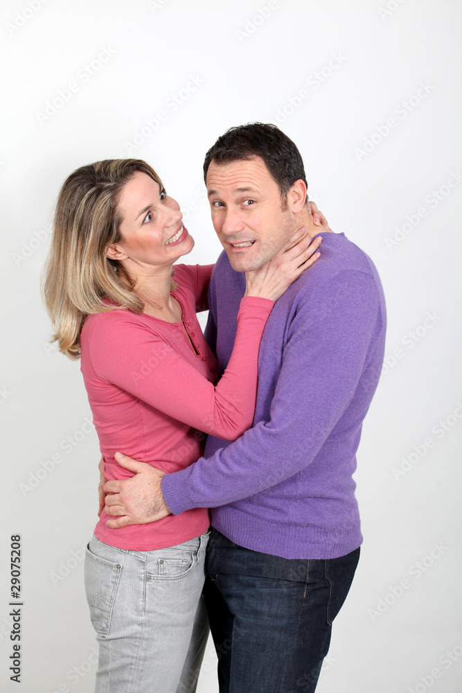 Woman being furious at man Woman being furious at man