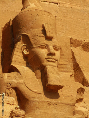 The magnificent Temple of Pharaoh Ramses II in Abu Simbel, Egypt