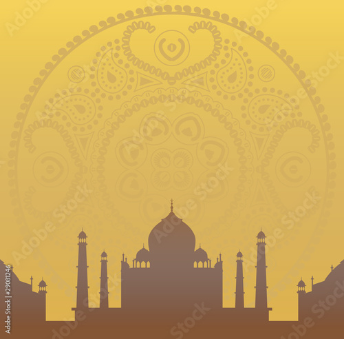 mandala and taj mahal wallpaper