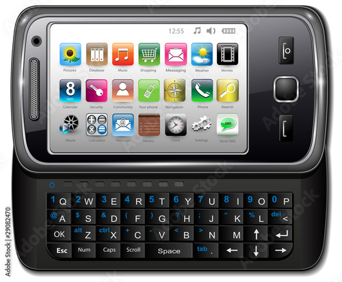 Smartphone,  mobile phone, vector.