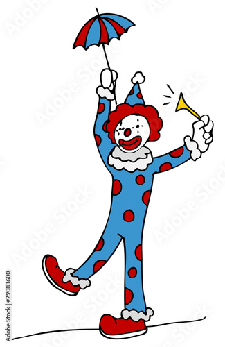 Tightrope Walking Circus Clown