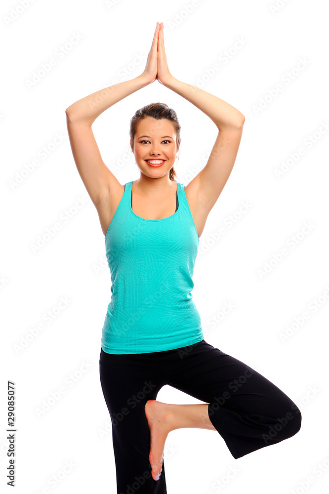 Attractive young woman doing yoga Attractive young woman doing yoga