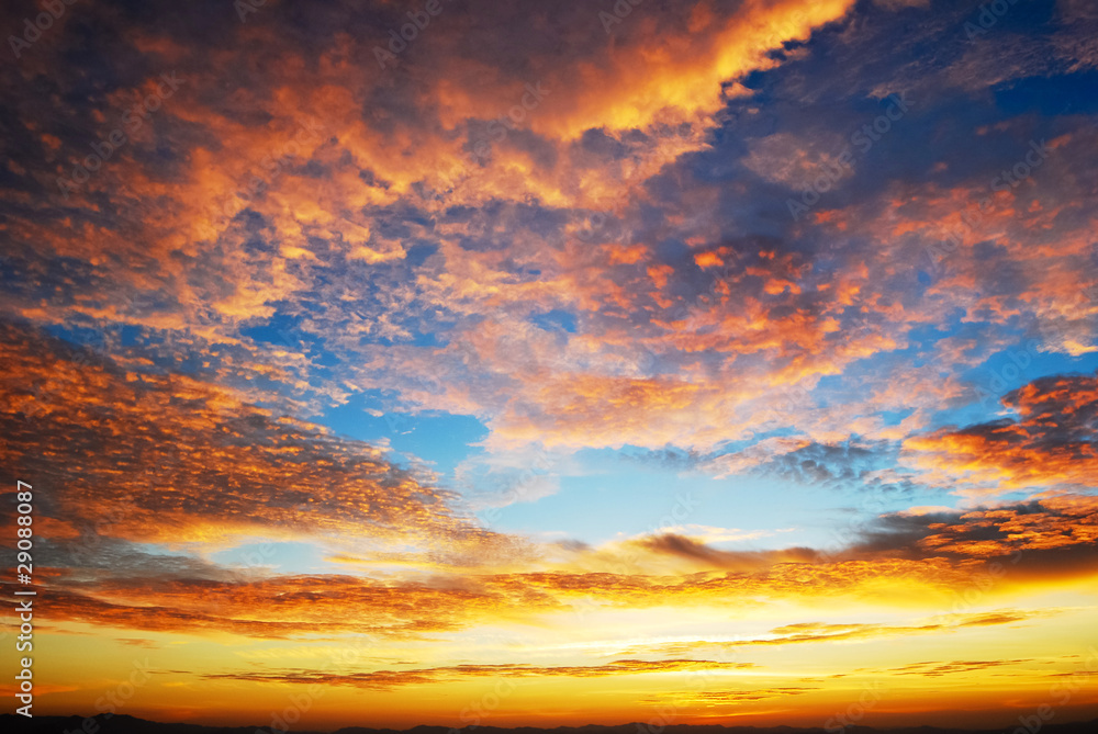 Fototapeta premium beautiful twilight sunrise sky