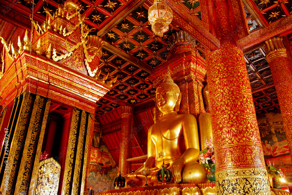 Four direction Golden Buddha Statue