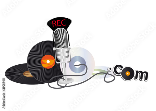 musique,disque et micro