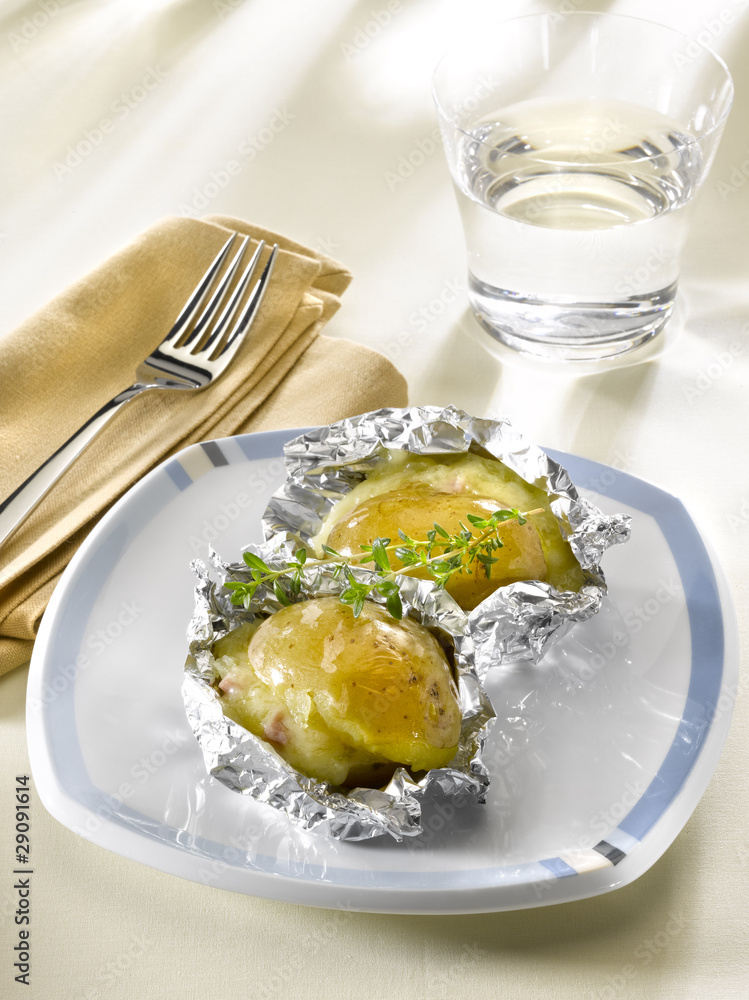 pommes de terre farcies au four - stuffed baked potatoes pommes de terre farcies au four - stuffed baked potatoes