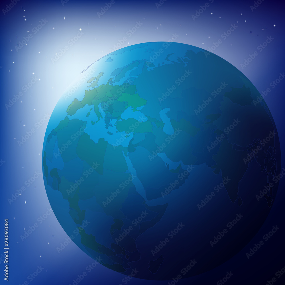 Fototapeta premium Abstract business background globe