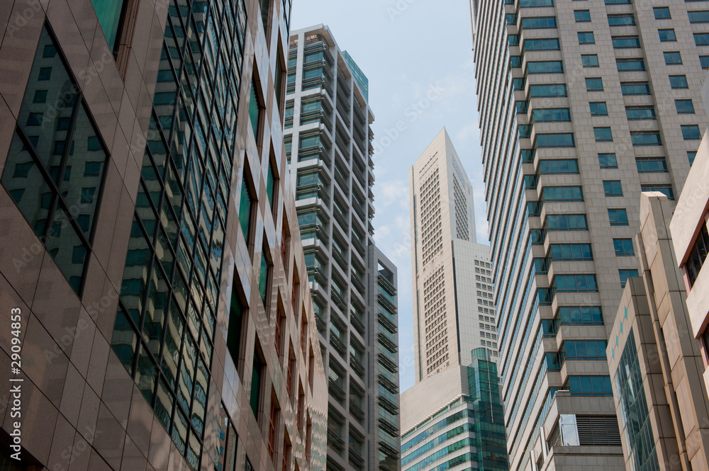 Fototapeta premium skyscrapers, typical urban cityscape