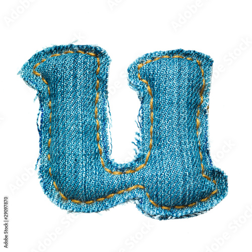 jeans alphabet lowercase letter