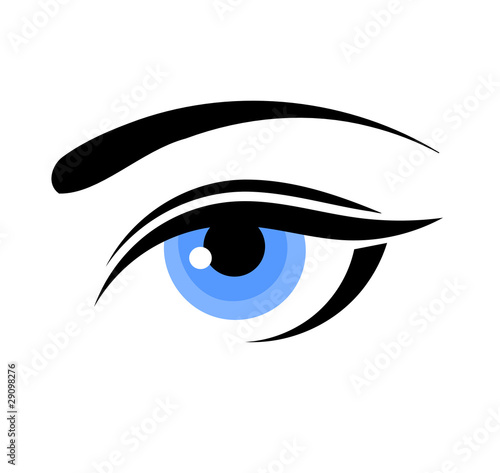Woman blue eye