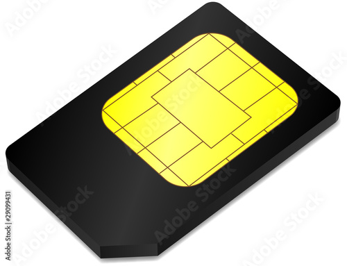 SIM Karte schwarz