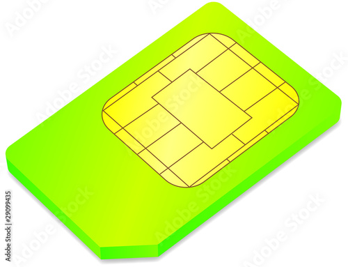 SIM Karte grün