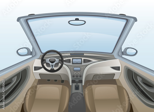 Inside car