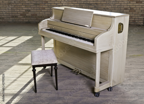 Dusty Piano in Warehouse