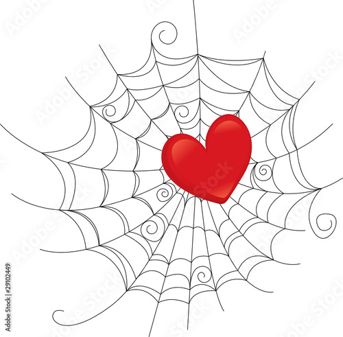 Heart caught web