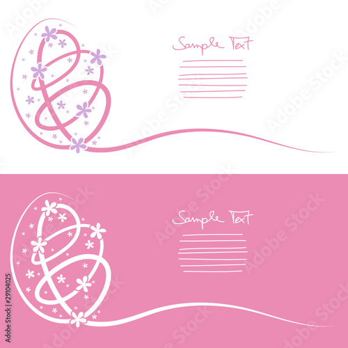Easter Cards Egg Background Pink