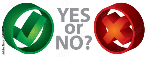 Yes or No sign