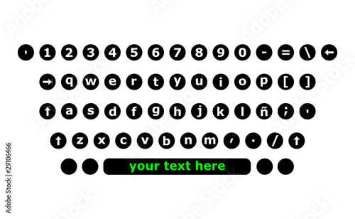 Teclas maquina de escribir