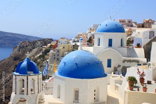 Village d'Oia à Santorin - Cyclades - Grèce