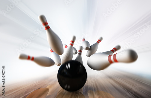 Leinwand Poster bowling