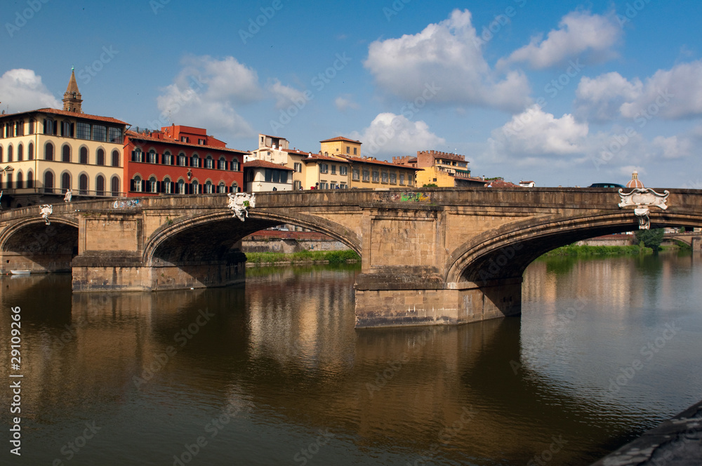The Ponte Santa Trinita (Holy Trinity Bridge) in Florence