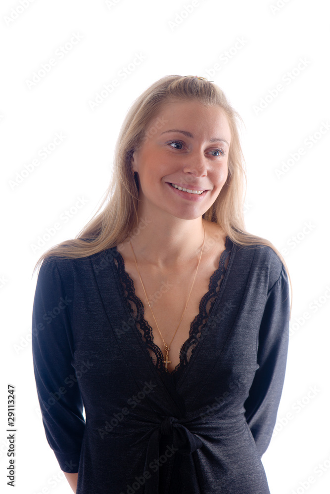 The smiling blonde The smiling blonde