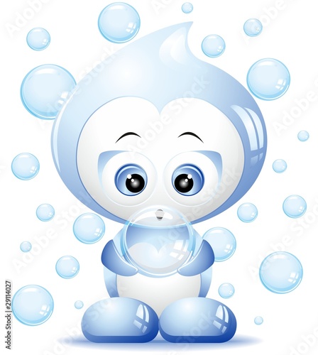 Acqua Goccia Cartoon-Water Drop Cartoon-2-Vector