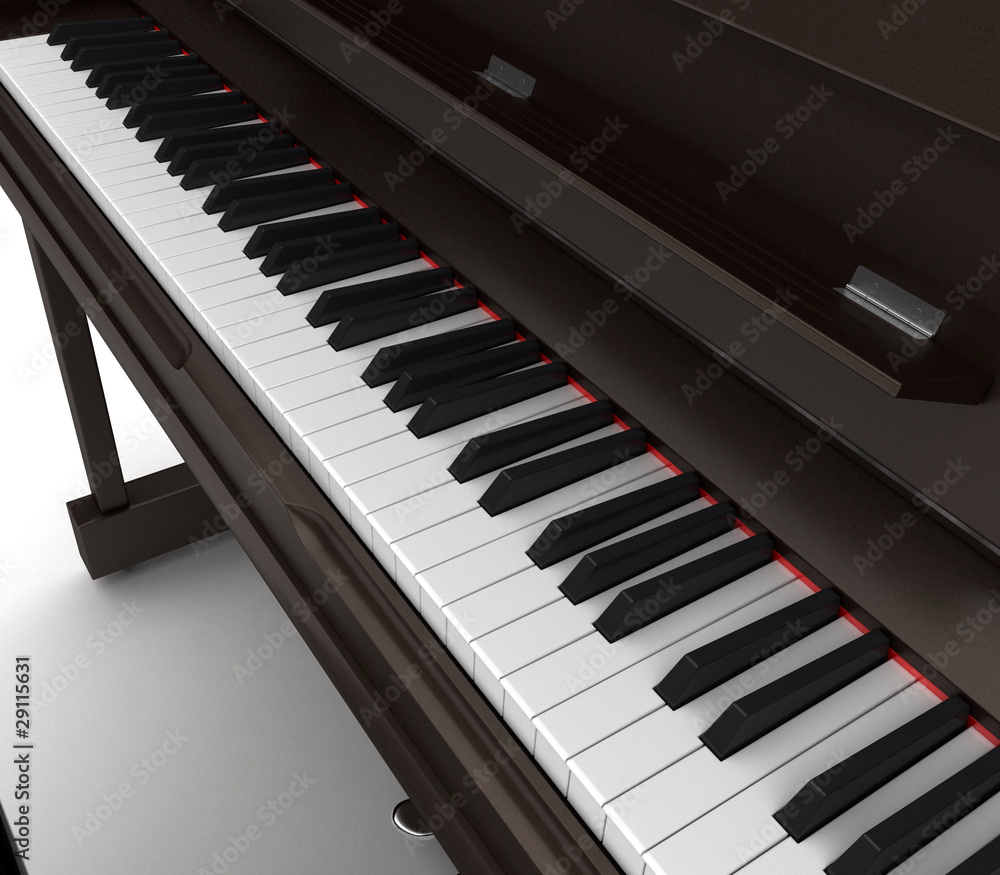 Naklejka premium Pianoforte 4