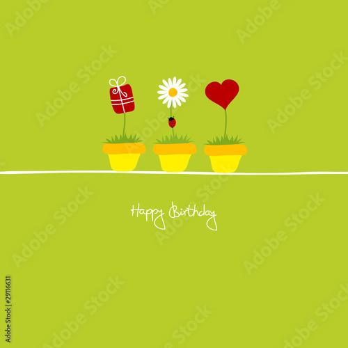 Birthday Gift, Daisy & Heart