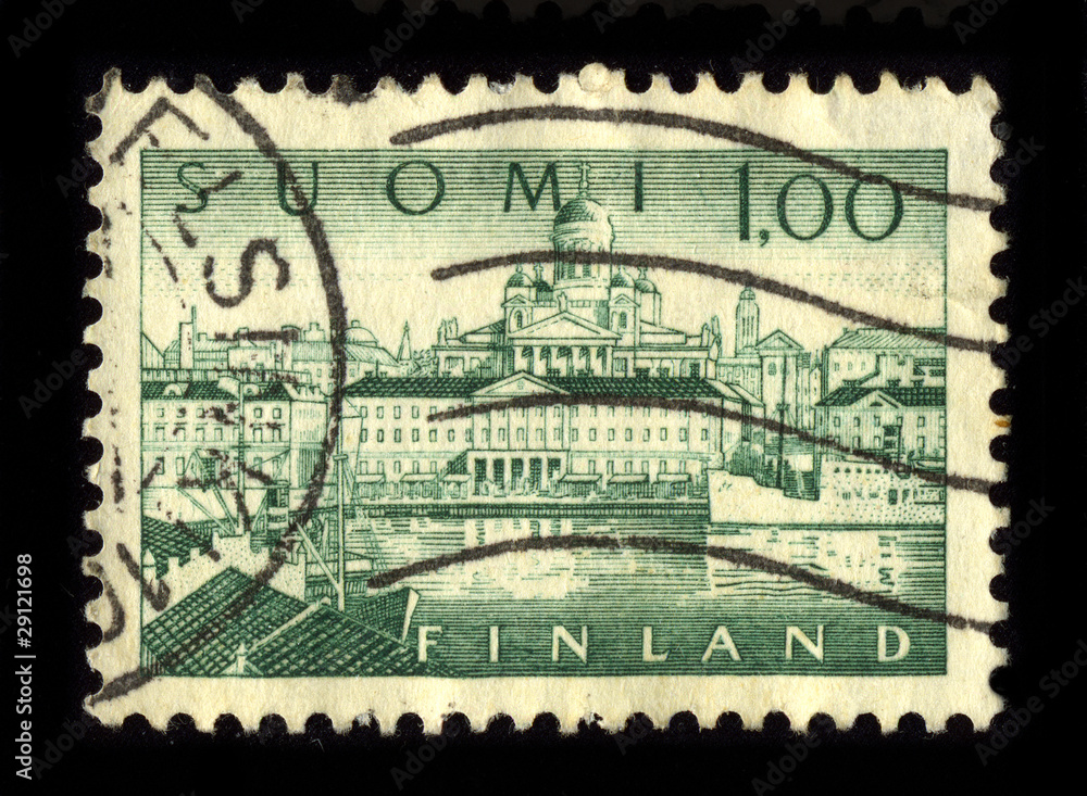 Obraz premium Postage stamp.