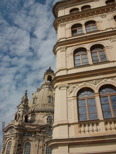 Bürgerhaus und Frauenkirche Dresden © Cornelia Wohlrab