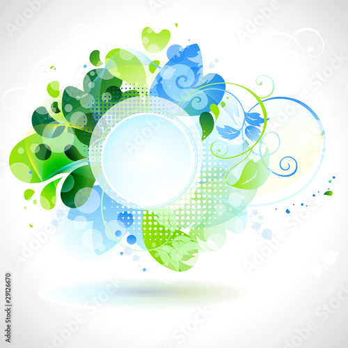 spring composition with place for text