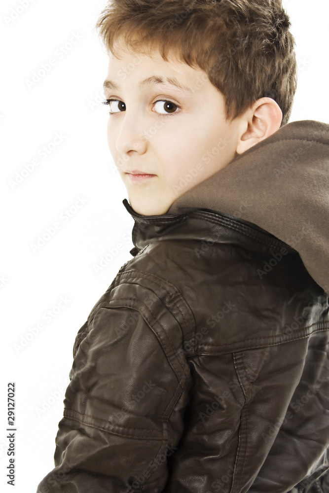 Beautiful little boy on a over white background. Beautiful little boy on a over white background.