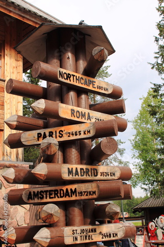 Photography Directions. Christmas land, Rovaniemi Finland.