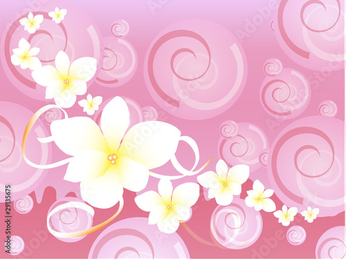 Pink Hawaiian fancy background