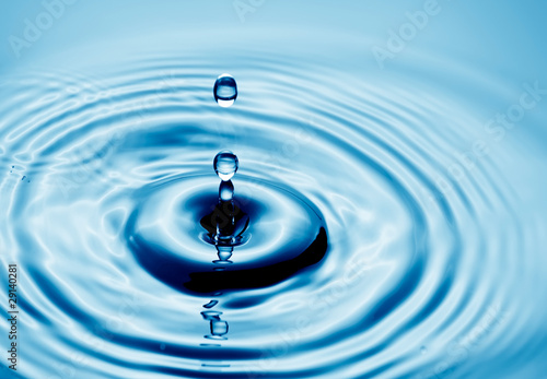 Water drop close up