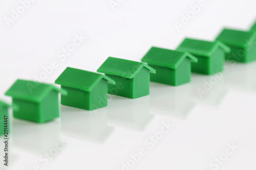 Row of model houses