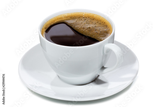 cup with black coffee