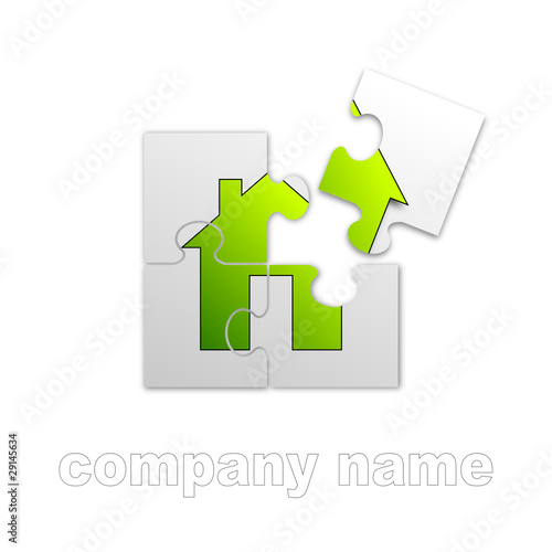 house puzzle 4 (green and grey square)